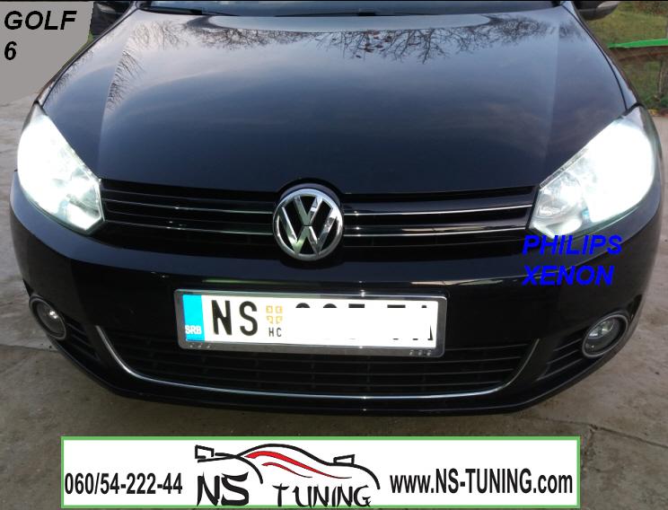 vw golf 6 xenon farovi h7 sijalica philips ugradnja novi sad